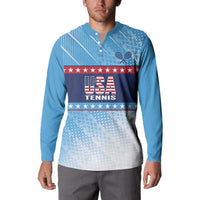 Custom United States Tennis Button Sweatshirt 2025 Go USA - Wonder Print Shop