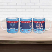 Custom United States Tennis Ceramic Mug 2025 Go USA - Wonder Print Shop