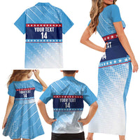 Custom United States Tennis Family Matching Short Sleeve Bodycon Dress and Hawaiian Shirt 2025 Go USA - Wonder Print Shop