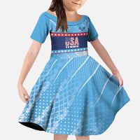 Custom United States Tennis Family Matching Tank Maxi Dress and Hawaiian Shirt 2025 Go USA - Wonder Print Shop