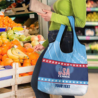 Custom United States Tennis Grocery Bag 2025 Go USA - Wonder Print Shop
