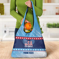 Custom United States Tennis Grocery Bag 2025 Go USA - Wonder Print Shop
