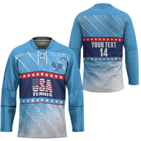 Custom United States Tennis Hockey Jersey 2025 Go USA - Wonder Print Shop