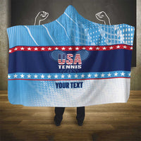 Custom United States Tennis Hooded Blanket 2025 Go USA - Wonder Print Shop