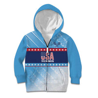 Custom United States Tennis Kid Hoodie 2025 Go USA - Wonder Print Shop