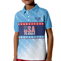 Custom United States Tennis Kid Polo Shirt 2025 Go USA - Wonder Print Shop