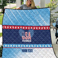 Custom United States Tennis Quilt 2025 Go USA - Wonder Print Shop
