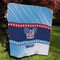 Custom United States Tennis Quilt 2025 Go USA - Wonder Print Shop