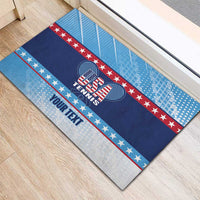 Custom United States Tennis Rubber Doormat 2025 Go USA - Wonder Print Shop