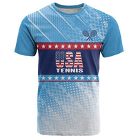 Custom United States Tennis T Shirt 2025 Go USA - Wonder Print Shop