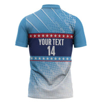 Custom United States Tennis Zipper Polo Shirt 2025 Go USA - Wonder Print Shop