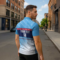 Custom United States Tennis Zipper Polo Shirt 2025 Go USA - Wonder Print Shop