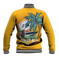 Poker Run Dominica 2026 Baseball Jacket Nature Island Of Caribbean