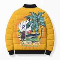 Poker Run Dominica 2026 Bomber Puffer Jacket Nature Island Of Caribbean