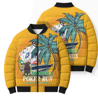 Poker Run Dominica 2026 Bomber Puffer Jacket Nature Island Of Caribbean