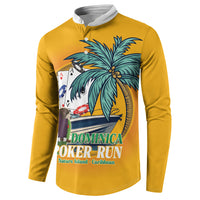 Poker Run Dominica 2026 Button Sweatshirt Nature Island Of Caribbean