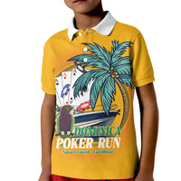 Poker Run Dominica 2026 Kid Polo Shirt Nature Island Of Caribbean