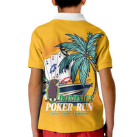 Poker Run Dominica 2026 Kid Polo Shirt Nature Island Of Caribbean