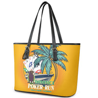 Poker Run Dominica 2026 Leather Tote Bag Nature Island Of Caribbean