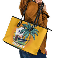 Poker Run Dominica 2026 Leather Tote Bag Nature Island Of Caribbean