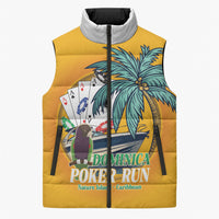 Poker Run Dominica 2026 Sleeveless Puffer Jacket Nature Island Of Caribbean
