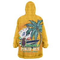 Poker Run Dominica 2026 Wearable Blanket Hoodie Nature Island Of Caribbean