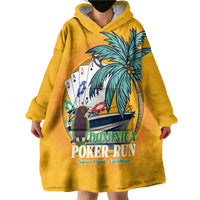 Poker Run Dominica 2026 Wearable Blanket Hoodie Nature Island Of Caribbean