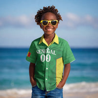 Senegal Basketball 2026 Custom Kid Hawaiian Shirt Come On Lions African Pattern