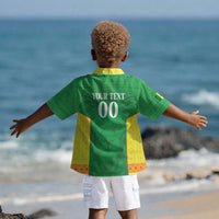 Senegal Basketball 2026 Custom Kid Hawaiian Shirt Come On Lions African Pattern