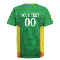 Senegal Basketball 2026 Custom Rugby Jersey Come On Lions African Pattern