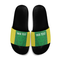 Senegal Basketball 2026 Custom Slide Sandals Come On Lions African Pattern