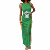 Senegal Basketball 2026 Custom Tank Maxi Dress Come On Lions African Pattern