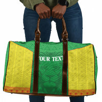 Senegal Basketball 2026 Custom Travel Bag Come On Lions African Pattern