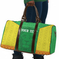 Senegal Basketball 2026 Custom Travel Bag Come On Lions African Pattern
