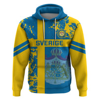 Custom Sweden Football Hoodie Come On Sverige 2023 World Cup - Wonder Print Shop