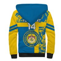 Custom Sweden Football Sherpa Hoodie Come On Sverige 2023 World Cup - Wonder Print Shop