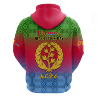 Eritrea Revolution Day Hoodie Eritrean Kente Pattern Gradient Style - Wonder Print Shop