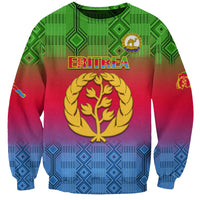 Eritrea Revolution Day Sweatshirt Eritrean Kente Pattern Gradient Style - Wonder Print Shop