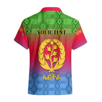 Personalised Eritrea Revolution Day Hawaiian Shirt Eritrean Kente Pattern Gradient Style - Wonder Print Shop