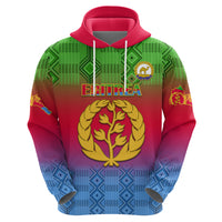 Personalised Eritrea Revolution Day Hoodie Eritrean Kente Pattern Gradient Style - Wonder Print Shop