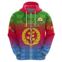 Personalised Eritrea Revolution Day Hoodie Eritrean Kente Pattern Gradient Style - Wonder Print Shop