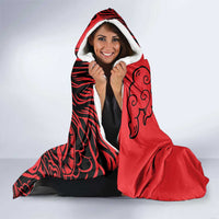 Personalised China Badminton Hooded Blanket 2024 Chinese Dragon Version