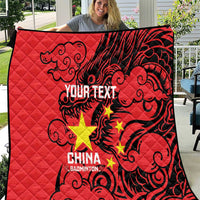 Personalised China Badminton Quilt 2024 Chinese Dragon Version - Wonder Print Shop