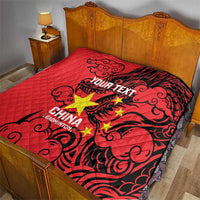 Personalised China Badminton Quilt 2024 Chinese Dragon Version - Wonder Print Shop