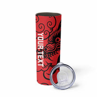 Personalised China Badminton Skinny Tumbler 2024 Chinese Dragon Version - Wonder Print Shop