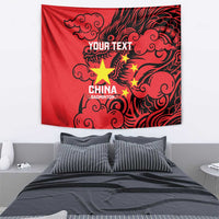 Personalised China Badminton Tapestry 2024 Chinese Dragon Version - Wonder Print Shop