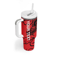 Personalised China Badminton Tumbler With Handle 2024 Chinese Dragon Version - Wonder Print Shop