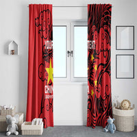 Personalised China Badminton Window Curtain 2024 Chinese Dragon Version - Wonder Print Shop