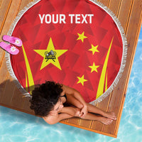 Personalised China Badminton Beach Blanket 2024 Sporty Red Version - Wonder Print Shop