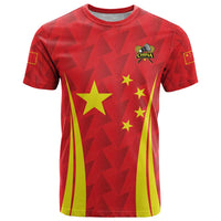 Personalised China Badminton T Shirt 2024 Sporty Red Version - Wonder Print Shop